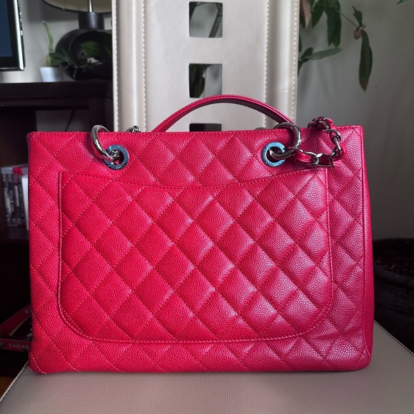Chanel red caviar GST with silver hardware - Picture 16 of 16
